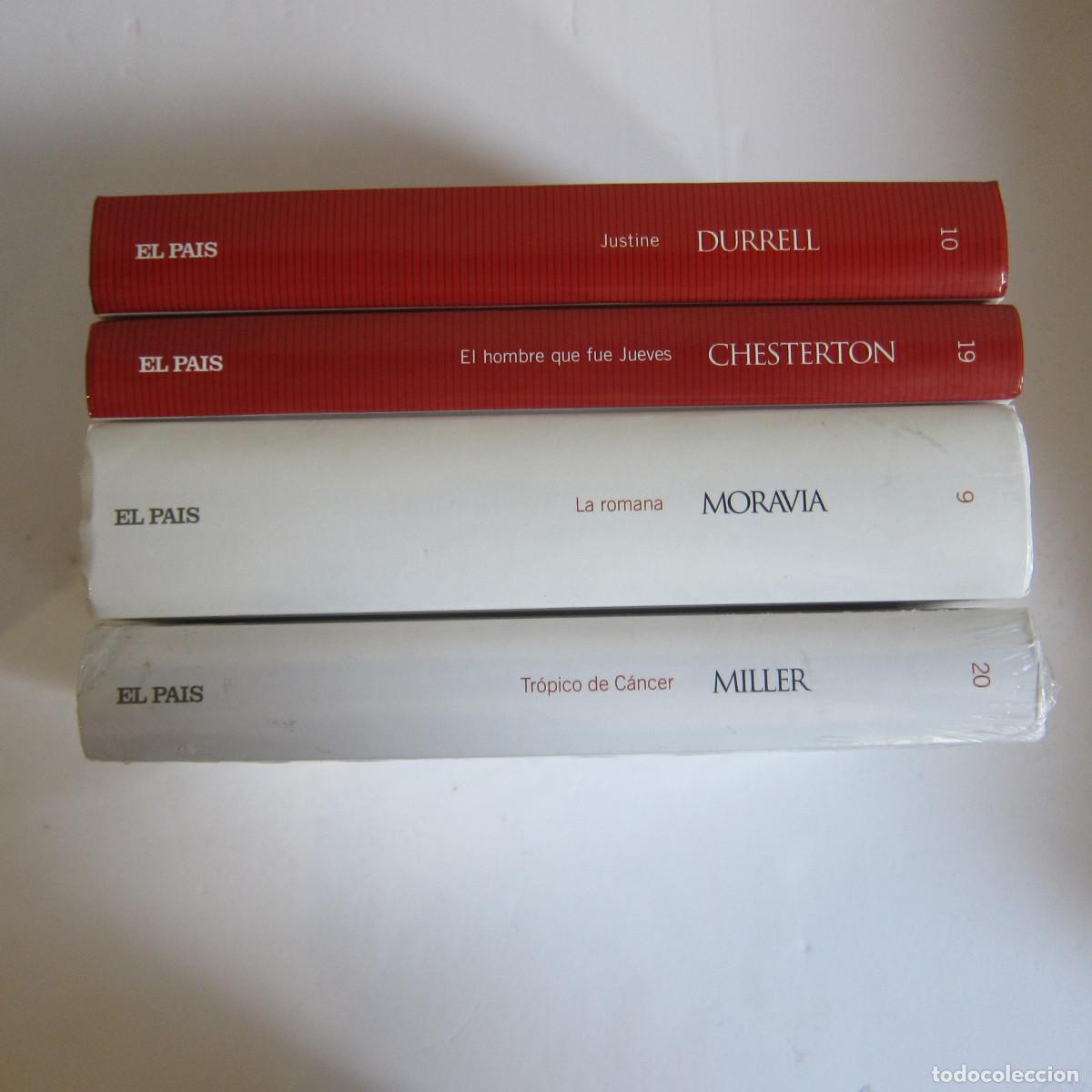 Libros de segunda mano: PACK NOVELA EL PA&Iacute;S - MORAVIA, DURRELL, CHESTERTON Y MILLER (EP) 4 TOMOS NOVELA
