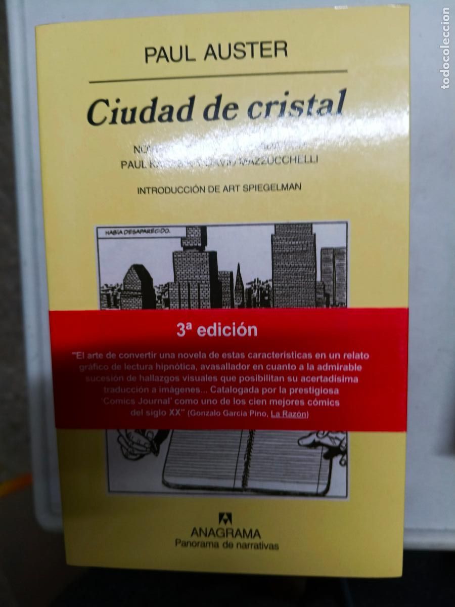 Libros de segunda mano: Ciudad de cristal. Novela gr&aacute;fica - Paul Auster. Anagrama