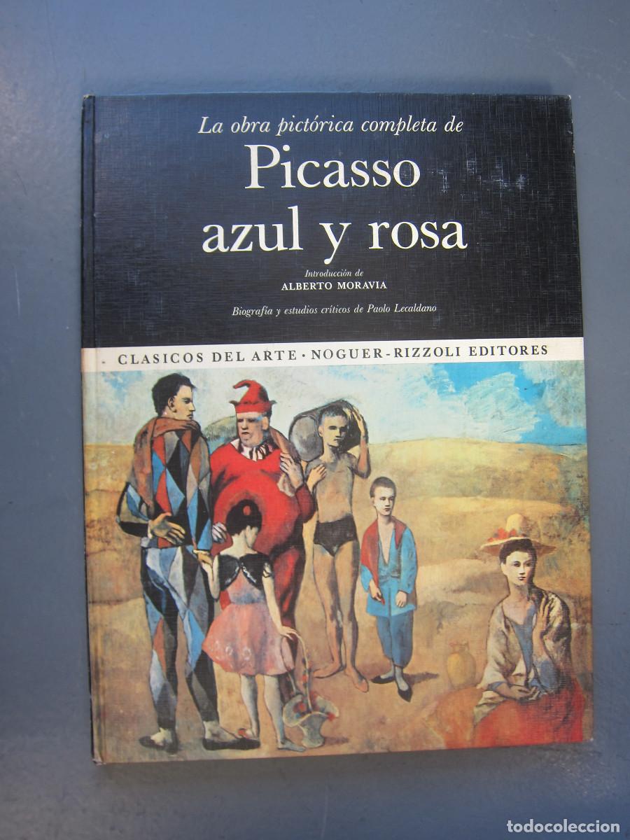 Libros de segunda mano: PICASSO AZUL Y ROSA - TEXTOS DE ALBERTO MORAVIA (NOGUER) ARTE