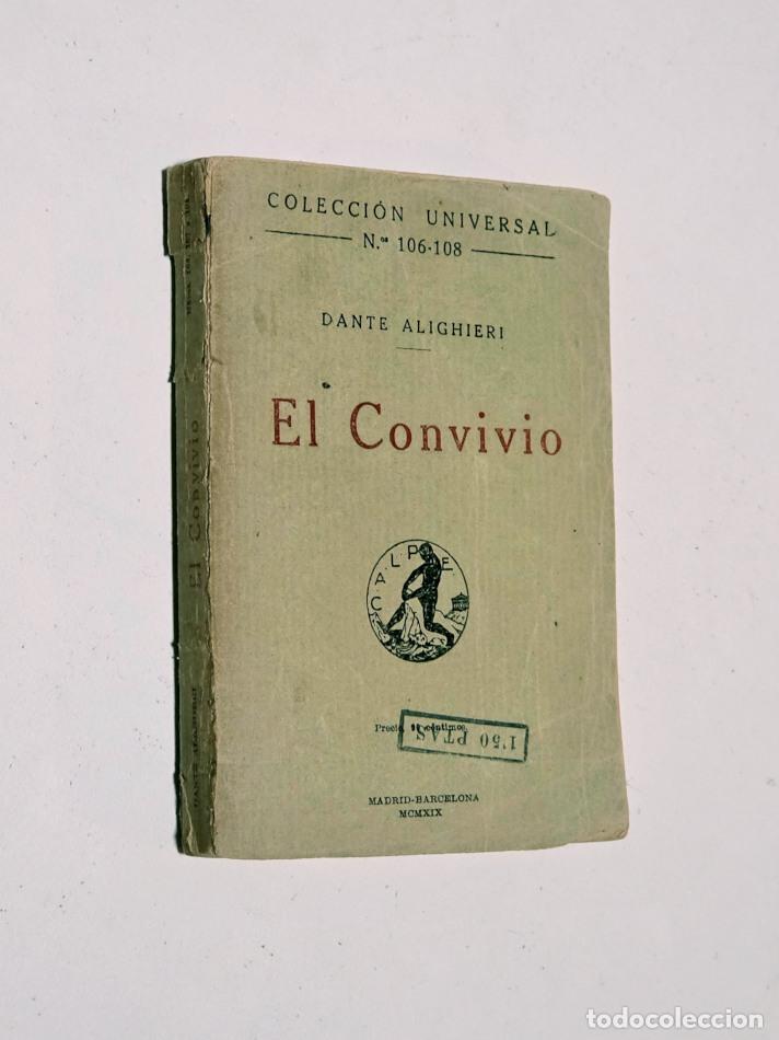 Libros de segunda mano: EL CONVIVI&Oacute; - ALIGHIERI, Dante