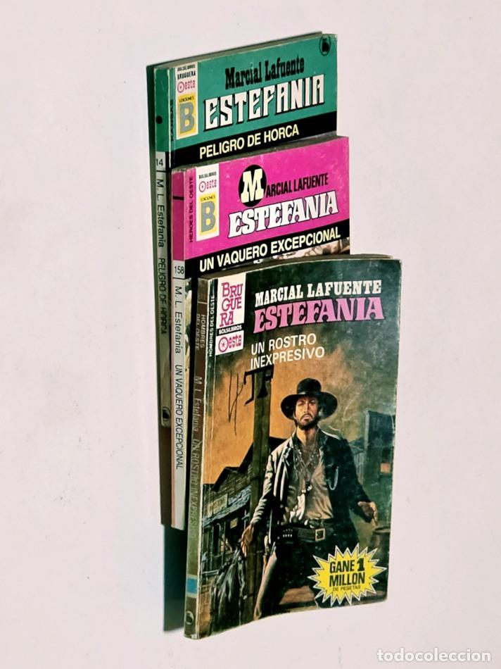 Libros de segunda mano: PACK 3. UN VAQUERO EXCEPCIONAL - PELIGRO DE HORCA + UN ROSTRO INESPRESIVO - LAFUENTE, Marcial