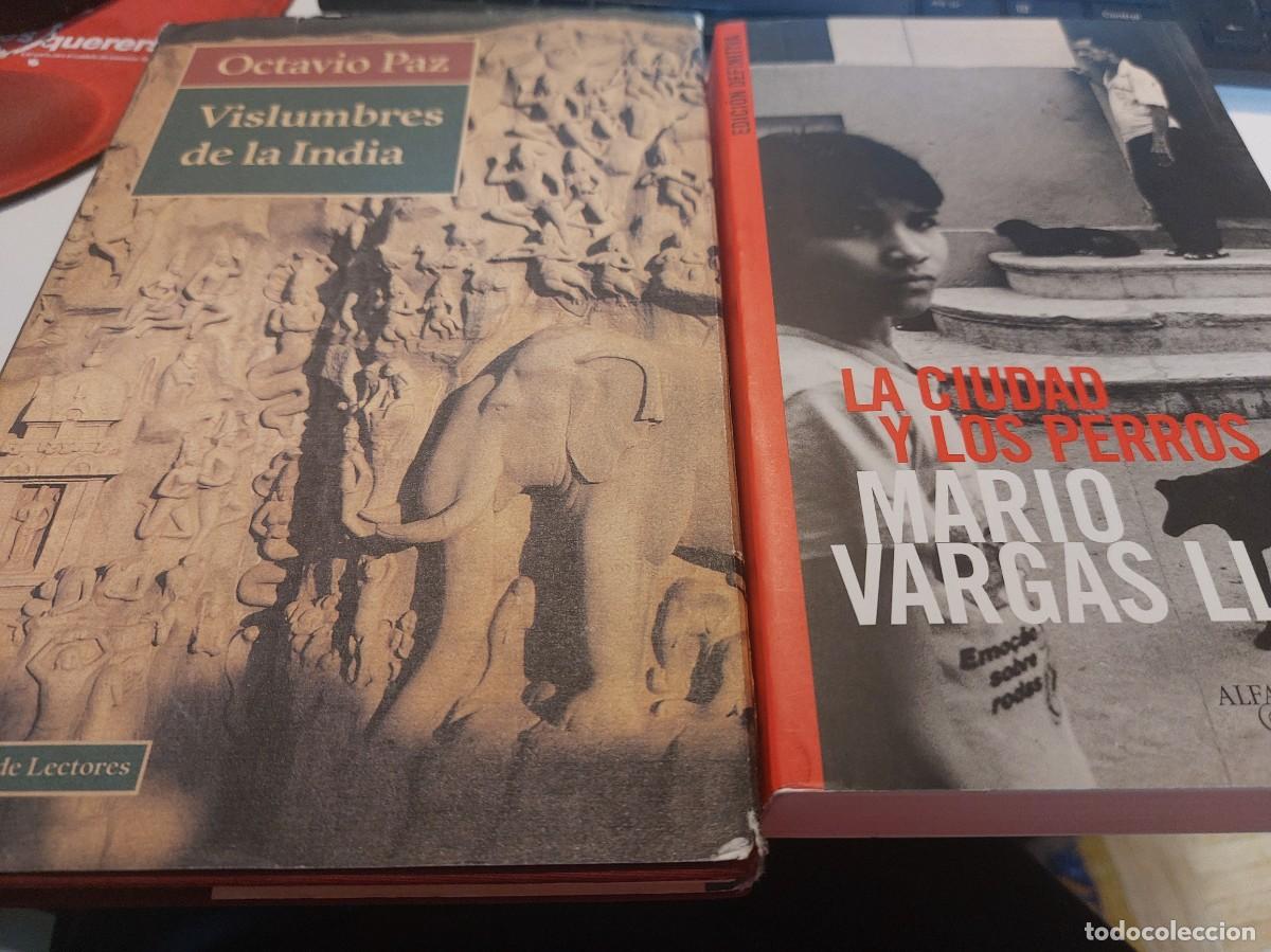 Libros de segunda mano: PREMIOS NOBEL LITERATURA lote 2 libros firmados Mario Vargas Llosa y Octavio Paz dedicados