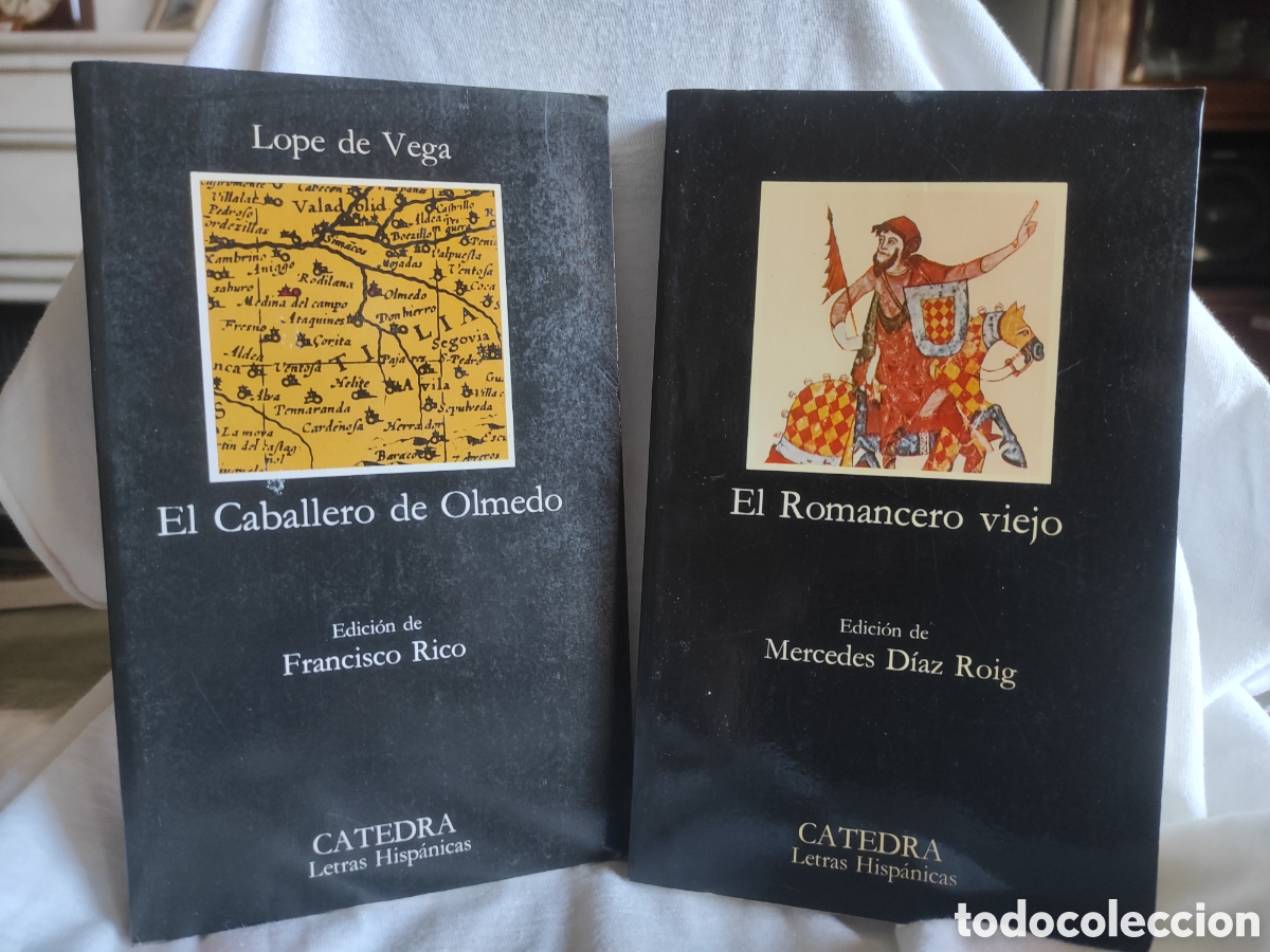 Libros de segunda mano: El Romancero viejo y Caballero de Olmedo - Mercedes D&iacute;az Roig / Lope Vega- C&aacute;tedra (MIN. 10&euro;)