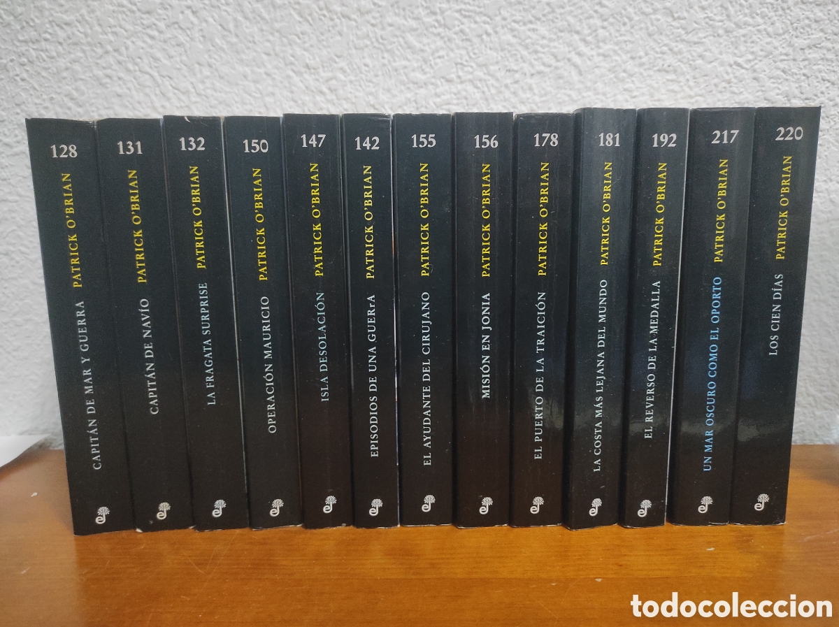 Libros de segunda mano: Lote Patrick O'brian serie Aubrey-Maturin 13 numeros tapa blanda edhasa