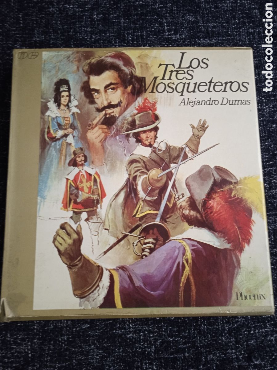 Second hand books: LOS TRES MOSQUETEROS / ALEJANDRO DUMAS -coleccion Phoenix, ilustraciones a color y blanco y negro