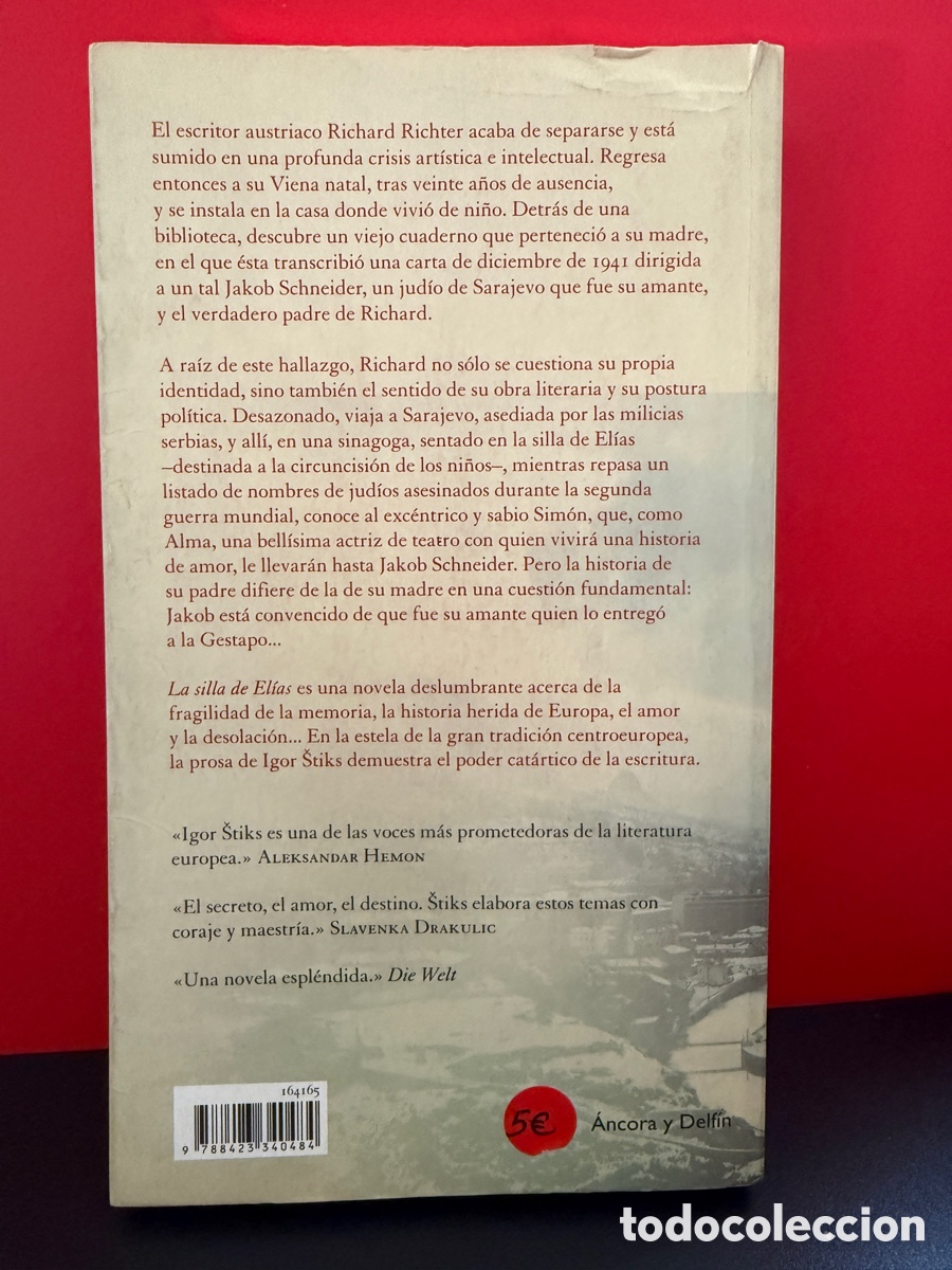 Libros de segunda mano: Igor Stiks - La Silla de El&iacute;as - Foto 2