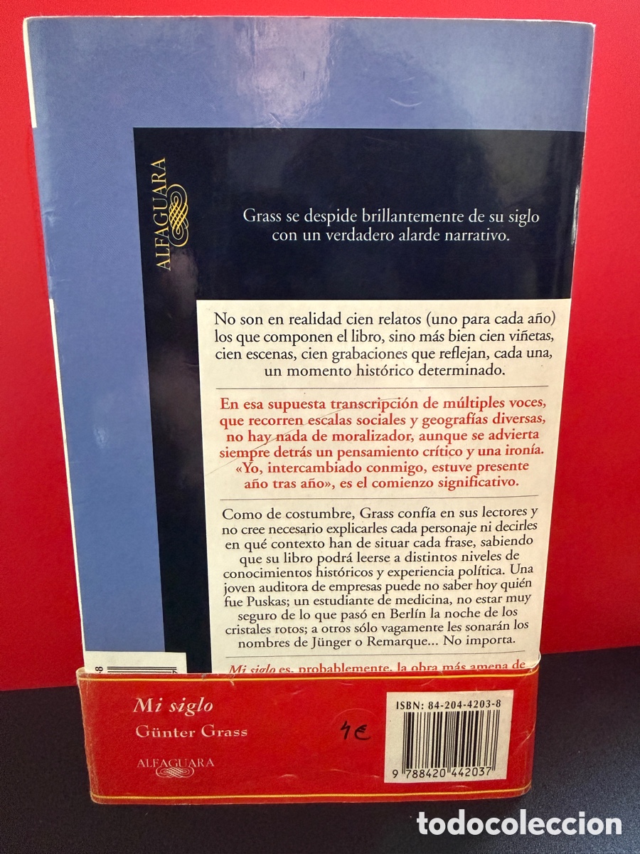Libros de segunda mano: G&uuml;nter Grass - Mi siglo - Foto 3
