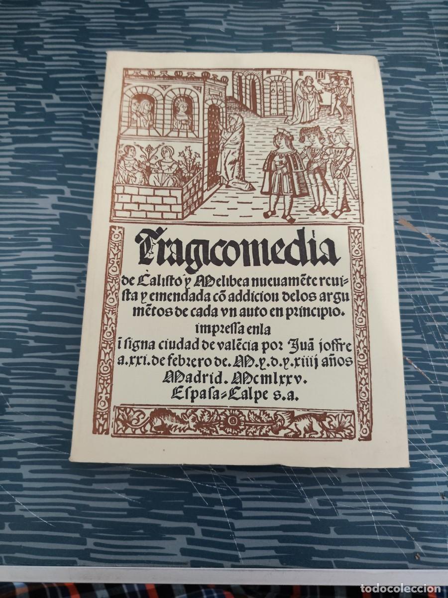 Libros de segunda mano: TRAGICOMEDIA DE CALIXTO Y MELIBEA, ESPASA CALPE, MADRID,1975, INTONSO.