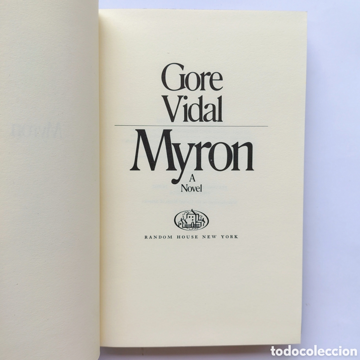Libros de segunda mano: Myron &ndash; Gore Vidal | First Edition Hardcover (1974)
