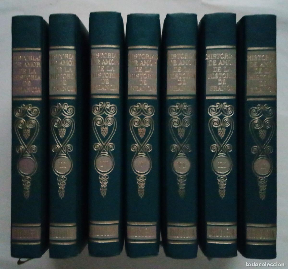Libros de segunda mano: Lote 7 libros. Historias de amor de historia de Francia / Guy Breton. Bruguera. N&uacute;meros 1, 3-6, 9-10