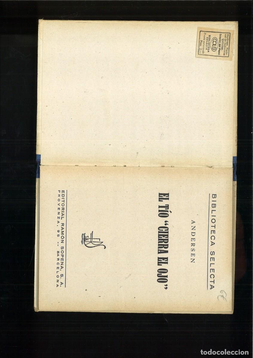 Libros de segunda mano: EL TIO CIERRRA EL OJO. Andersen - Foto 2