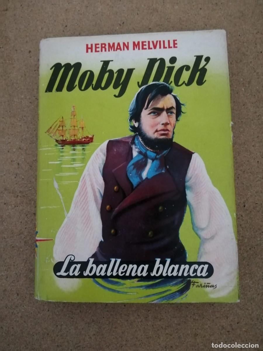 Libros de segunda mano: MOBY DICK (HERMAN MELVILLE) COLECCION CADETE, CON ILUSTRACIONES A TODO COLOR