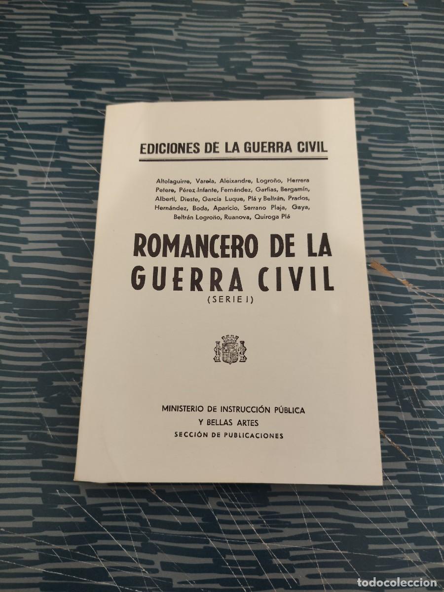 Libros de segunda mano: ROMANCERO DE LA GUERRA CIVIL,SERIE I,VARIOS ESCRITORES,1977,93 P&Aacute;GINAS.