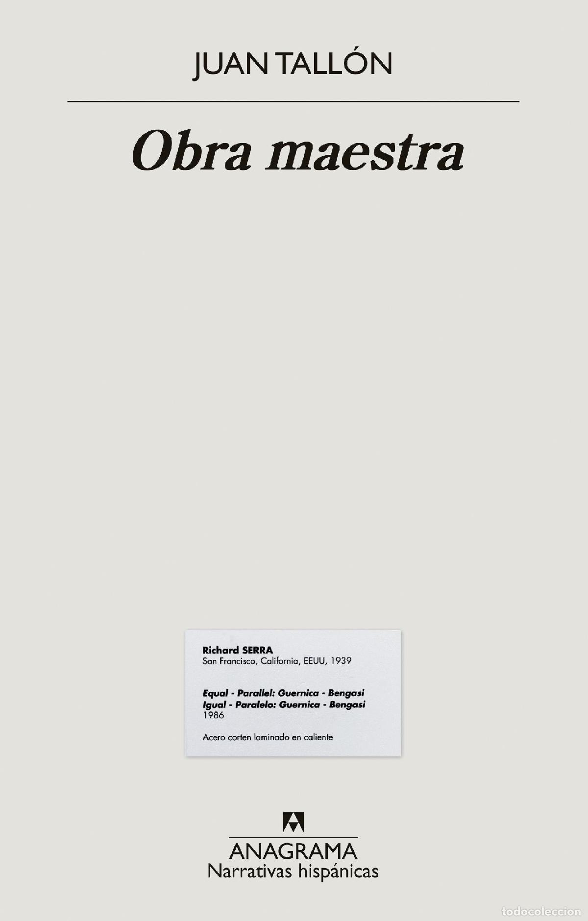 Libros de segunda mano: Obra maestra. - Tall&oacute;n, Juan.