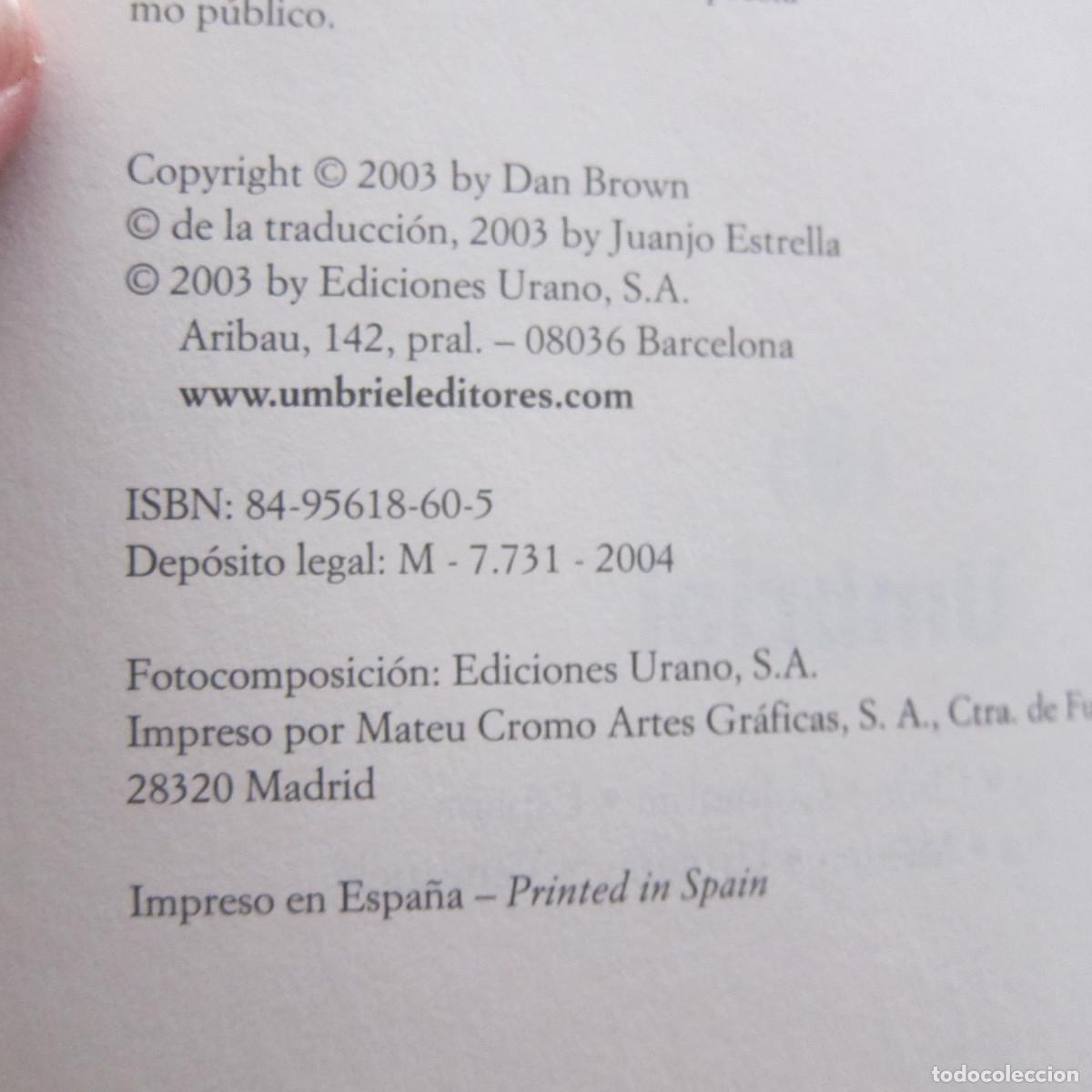Libros de segunda mano: EL C&Oacute;DIGO DA VINCI - DAN BROWN (UMBRIEL) NOVELA - Foto 7