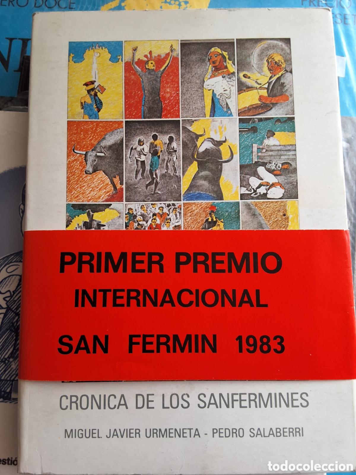 Libros de segunda mano: Cr&oacute;nica de los Sanfermines libro de M. Urmeneta a&ntilde;o 1983