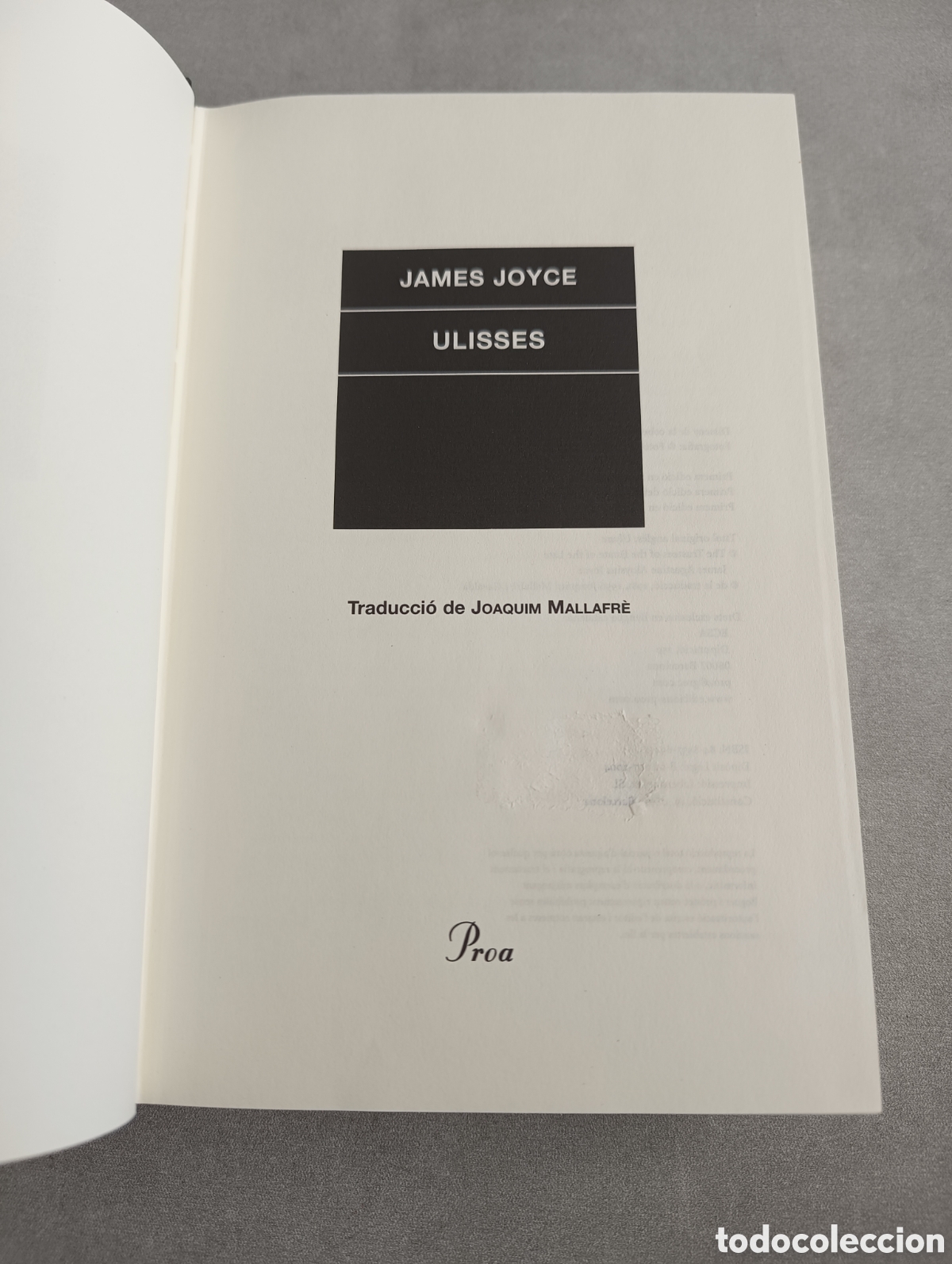 Libros de segunda mano: ULISSES, DE JAMES JOYCE. ED PROA 2004 - Foto 6