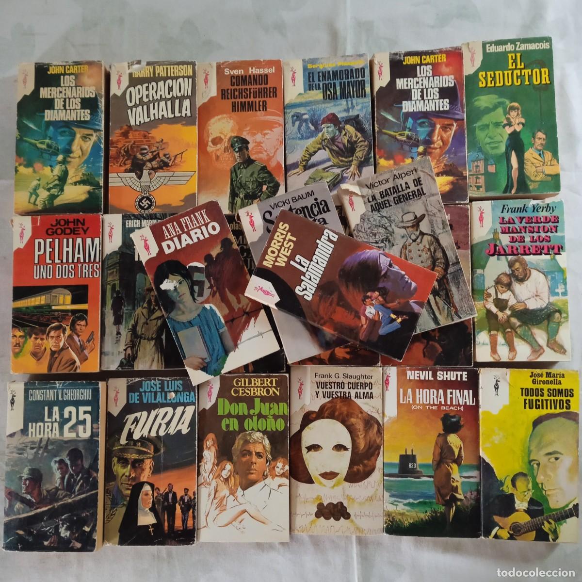 Livres d'occasion: Colecci&oacute;n Reno, Plaza y Jan&eacute;s. Lote de 22 ejemplares. Diario Ana Frank, La Salamandra, Hora 25, Pelh