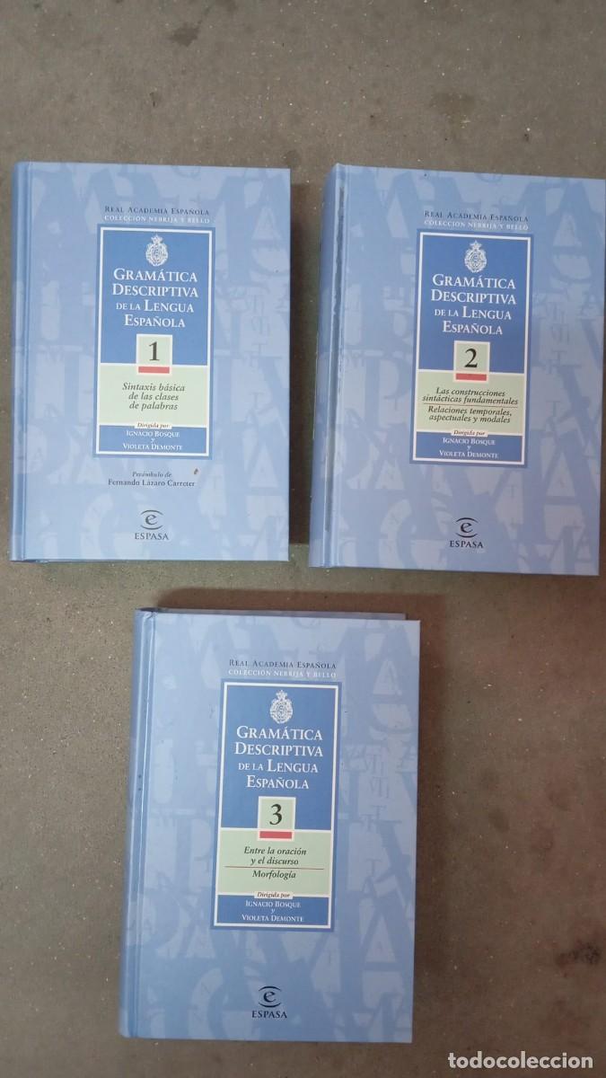 Libros de segunda mano: Gram&aacute;tica descriptiva de la lengua espa&ntilde;ola 3 volumenes