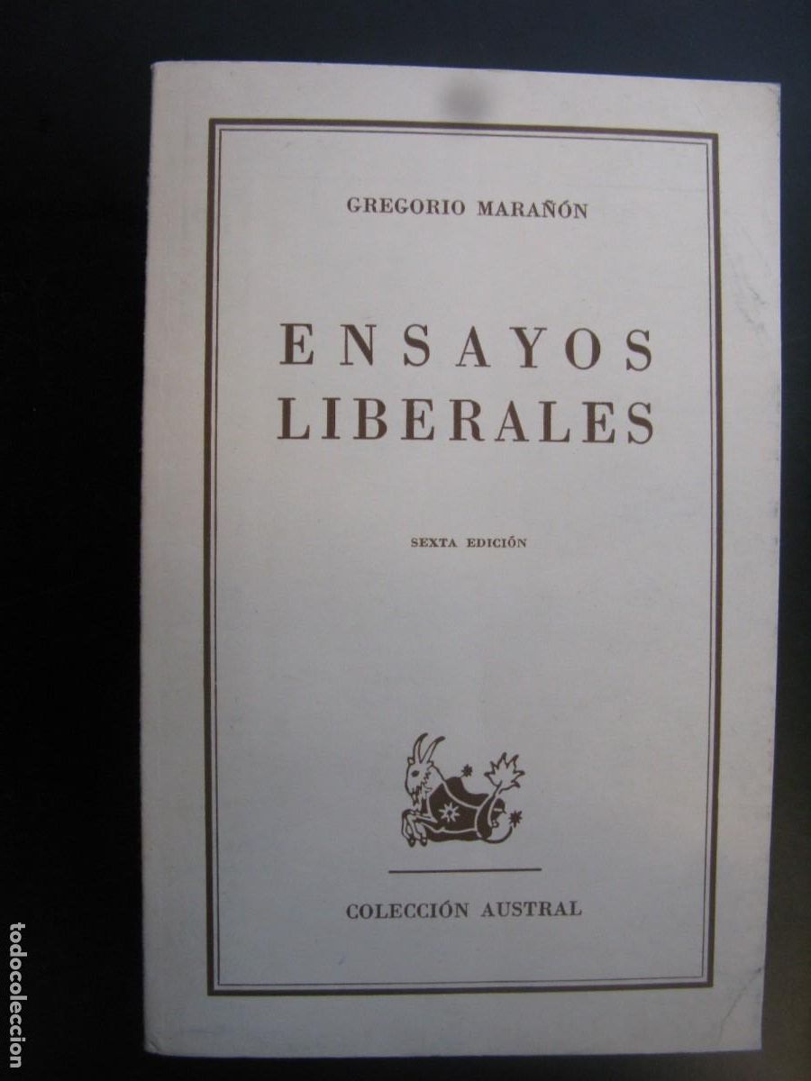 Libros de segunda mano: ENSAYOS LIBERALES. GREGORIO MARA&Ntilde;ON