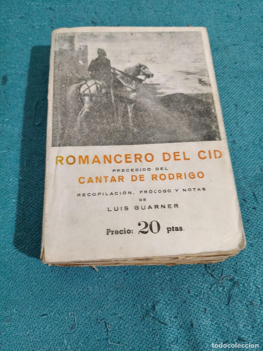 Libros de segunda mano: libro romancero del cid