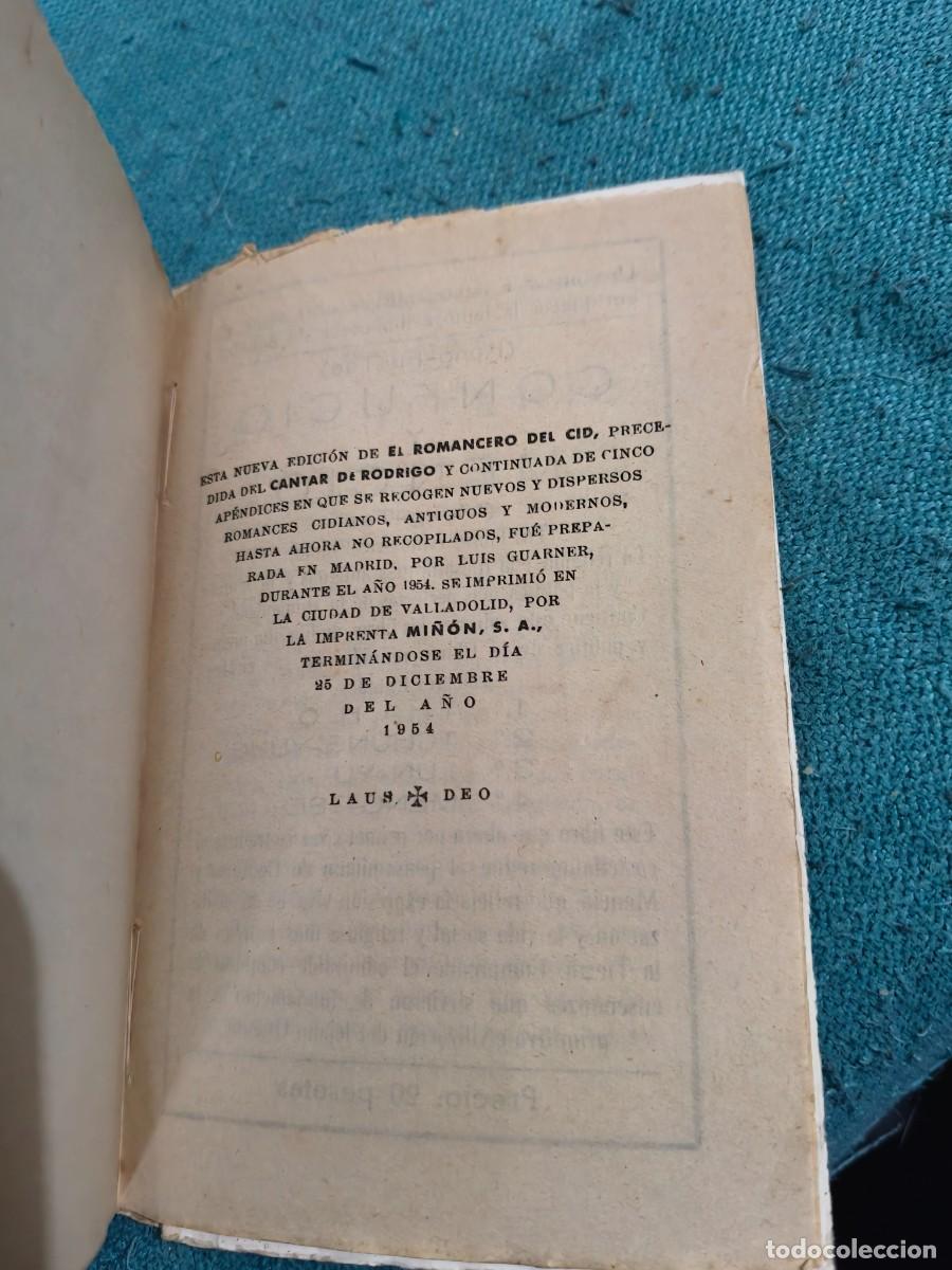 Libros de segunda mano: libro romancero del cid - Foto 3