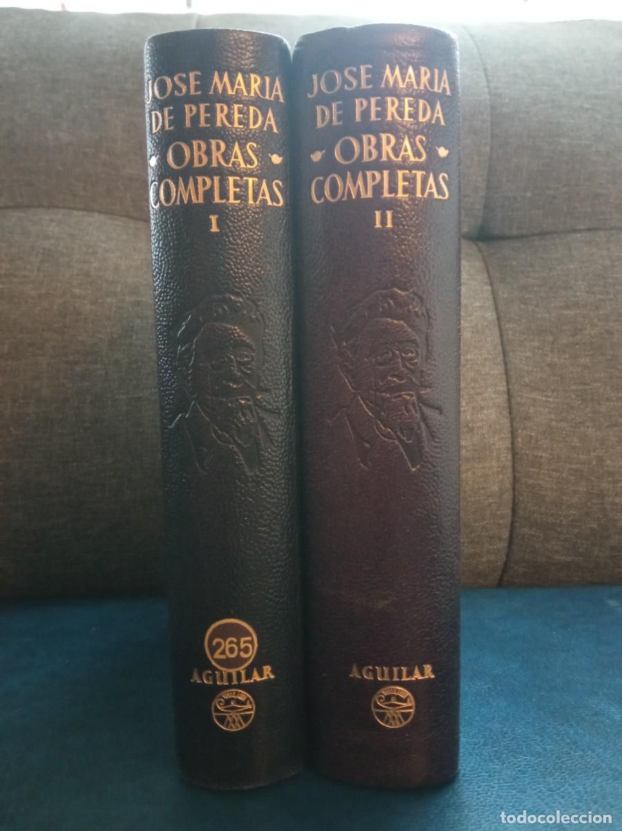 Libros de segunda mano: JOS&Eacute; MAR&Iacute;A DE PEREDA - OBRAS COMPLETAS I, II. AGUILAR, 1954.