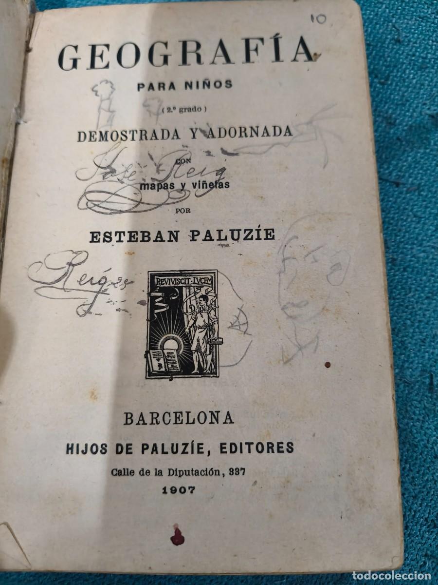 Libros de segunda mano: libro de geografia de 1907 - Foto 2