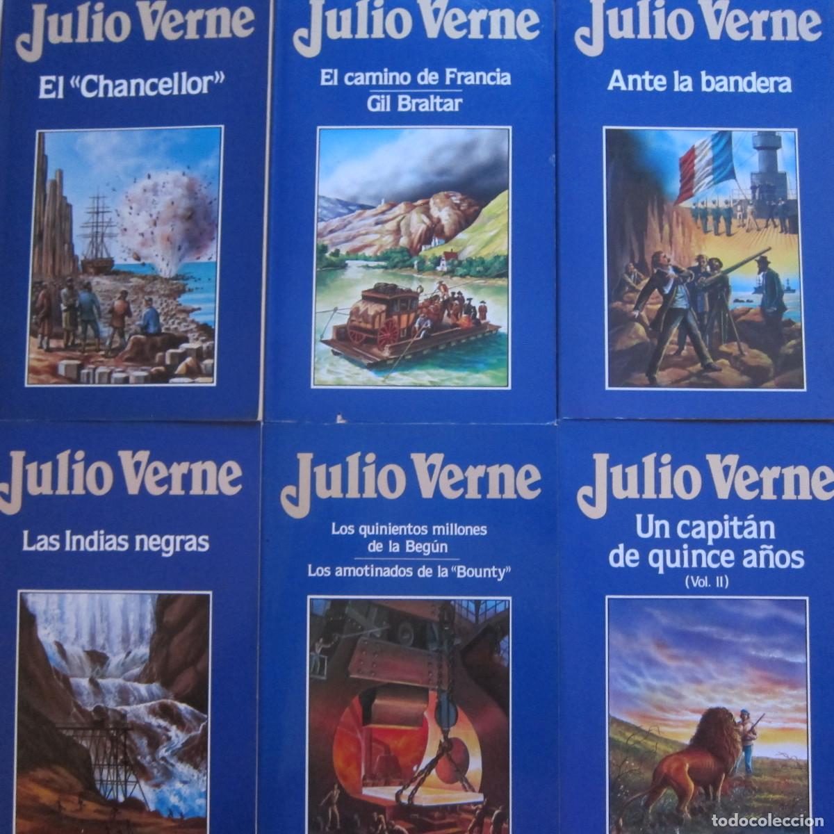 Libros de segunda mano: PACK ORBIS JULIO VERNE - ANTE LA BANDERA, EL CAMINO DE FRANCIA, EL CHANCELLOR... 6 UD. NOVELA