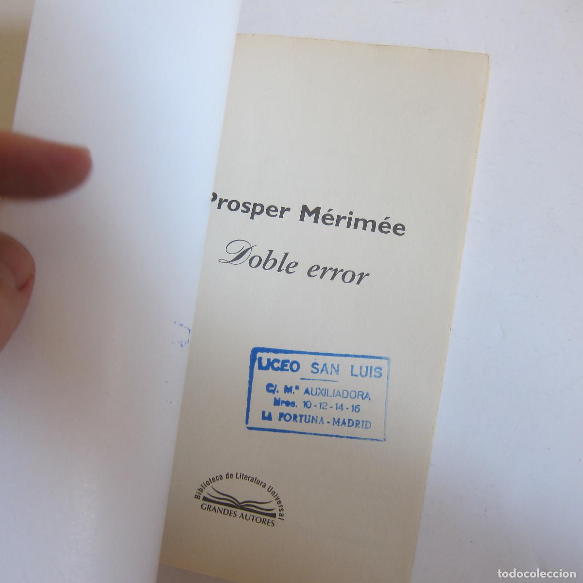Libros de segunda mano: DOBLE ERROR - PROSPER MERIMEE (GA) NOVELA - Foto 3