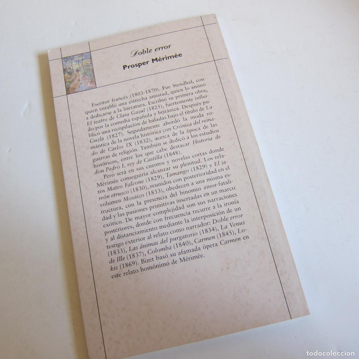 Libros de segunda mano: DOBLE ERROR - PROSPER MERIMEE (GA) NOVELA - Foto 5