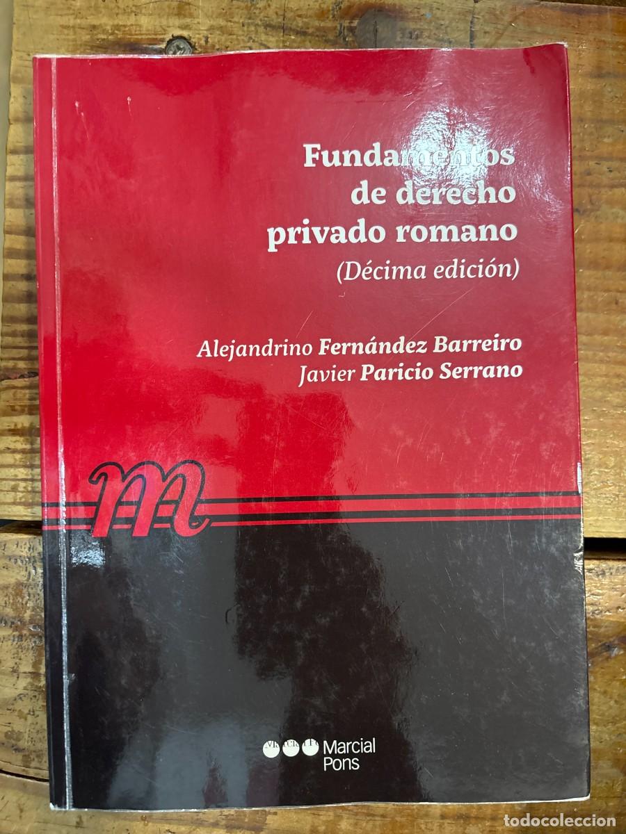 Libros de segunda mano: Fundamentos de derecho privado romano ALEJANDRINO Fern&aacute;ndez Barreiro