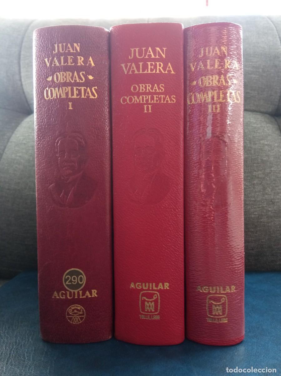 Libros de segunda mano: JUAN VALERA - OBRAS COMPLETAS I, II, III. AGUILAR, 1947-1961.