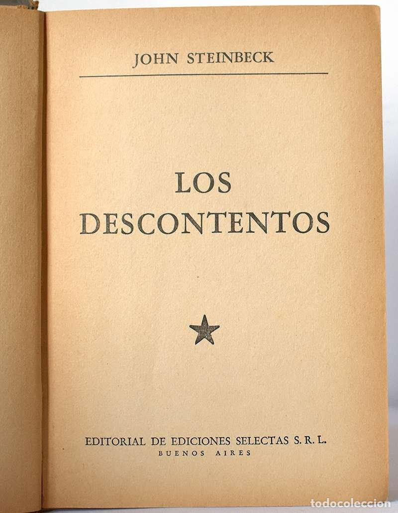 Libros de segunda mano: Los descontentos - John Steinbeck - Foto 2