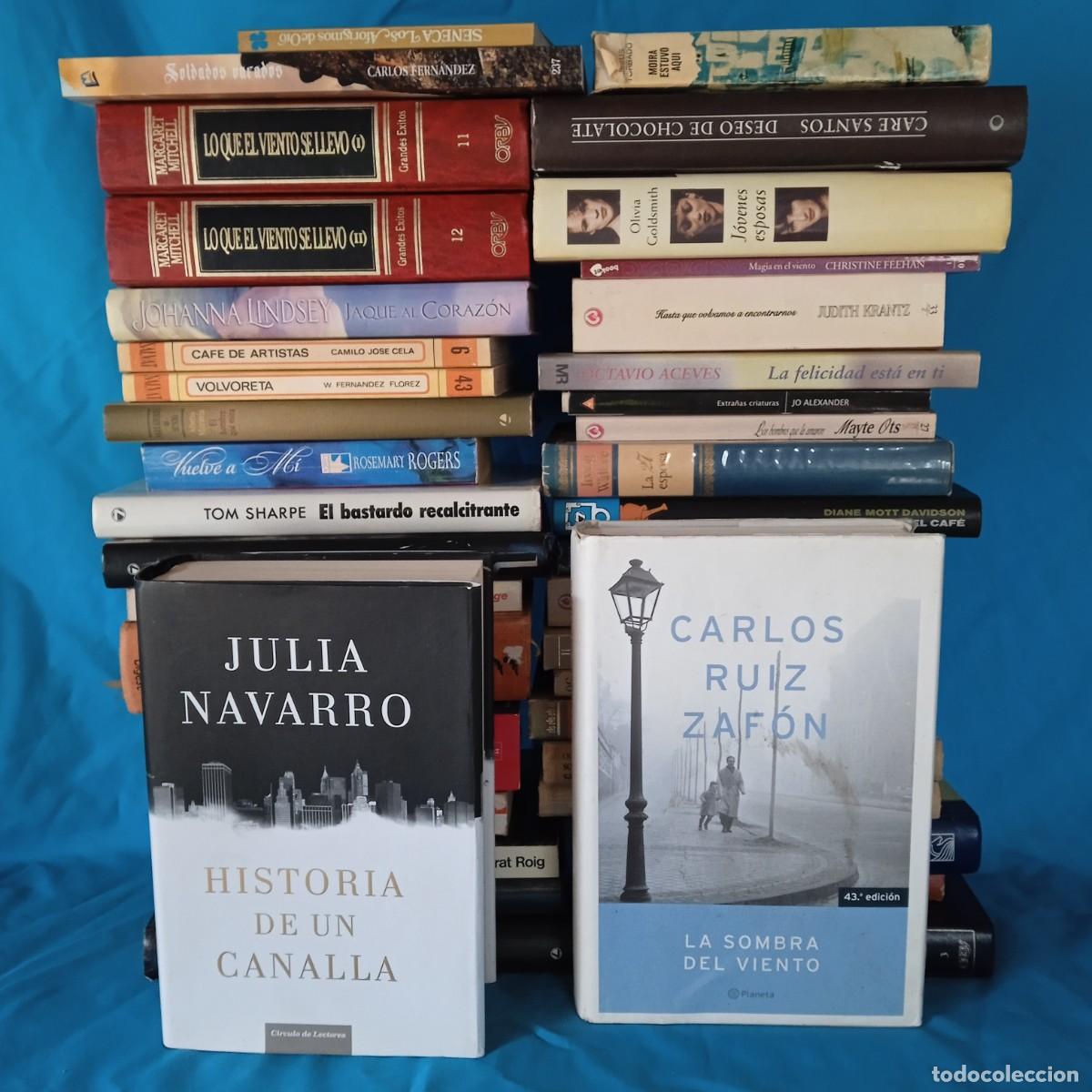 Livres d'occasion: Lote de 50 libros variados. Narrativa. Ver fotos