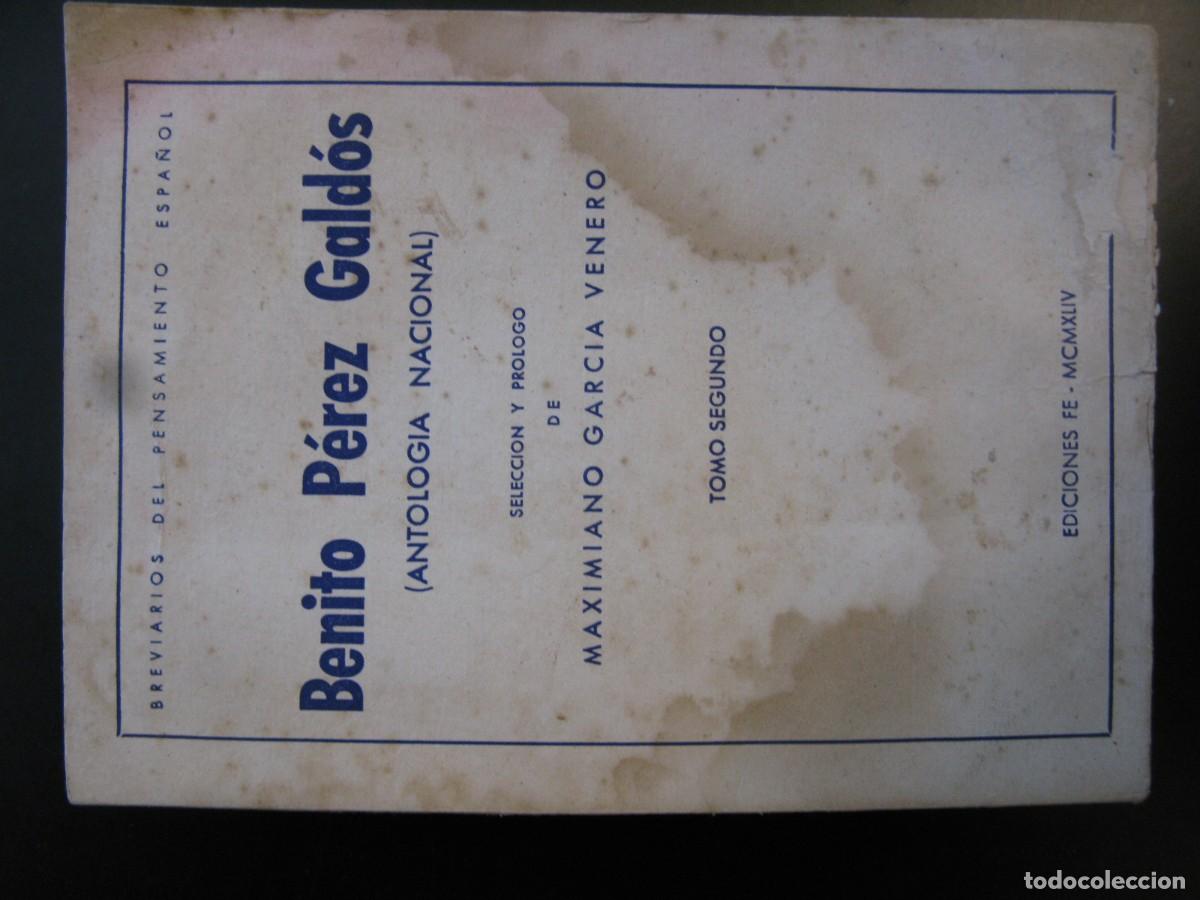 Libros de segunda mano: Antolog&iacute;a nacional. - P&Eacute;REZ GALD&Oacute;S, Benito: