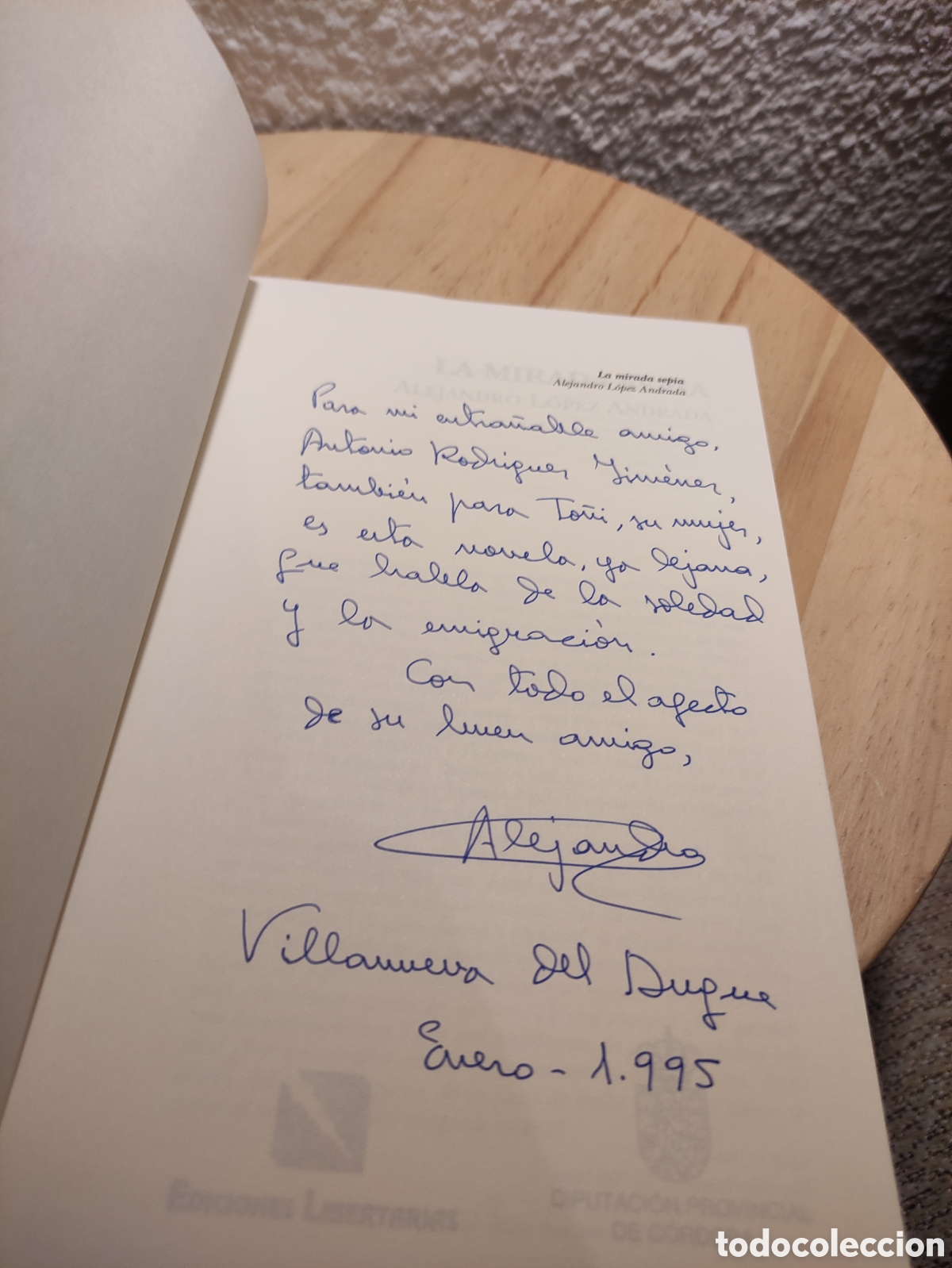 Libros de segunda mano: La mirada sepia. Alejandro L&oacute;pez Andrada - Foto 3