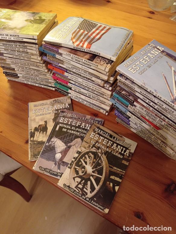 Libros de segunda mano: Lote de 63 novelas de Marcial Lafuente Estefan&iacute;a