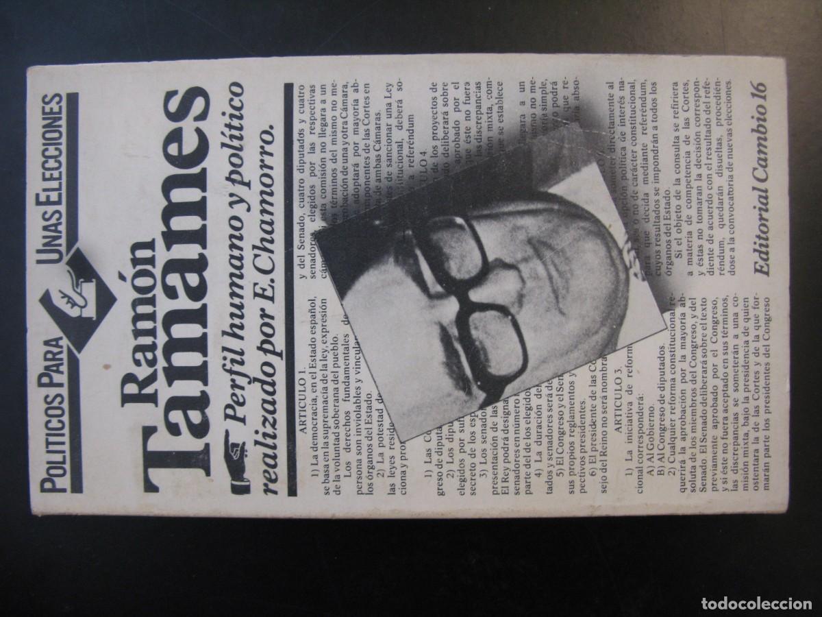 Libros de segunda mano: Ram&oacute;n Tamames. Perfil humano y pol&iacute;tico realizado por... - CHAMORRO, Eduardo: