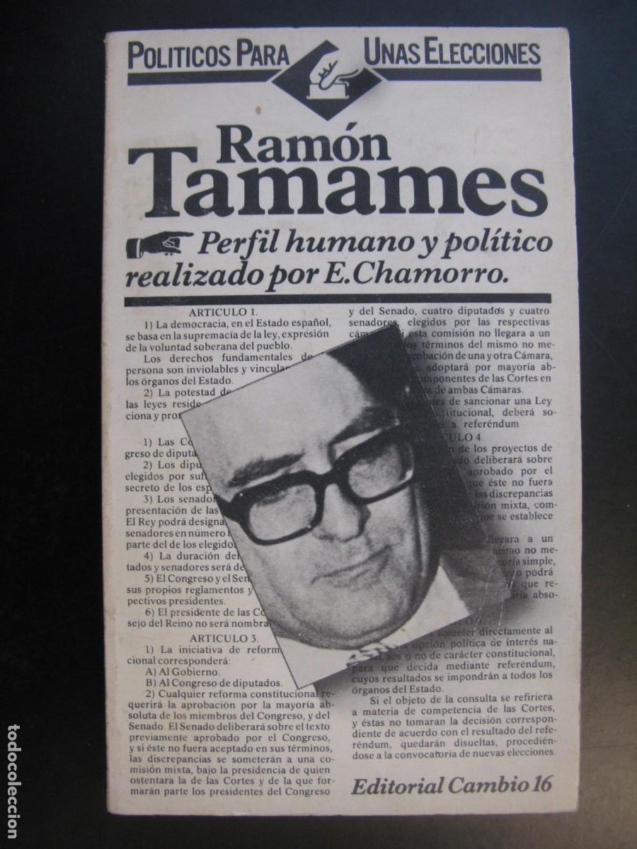 Gebrauchte B&uuml;cher: Ram&oacute;n Tamames. Perfil humano y pol&iacute;tico realizado por... - CHAMORRO, Eduardo: