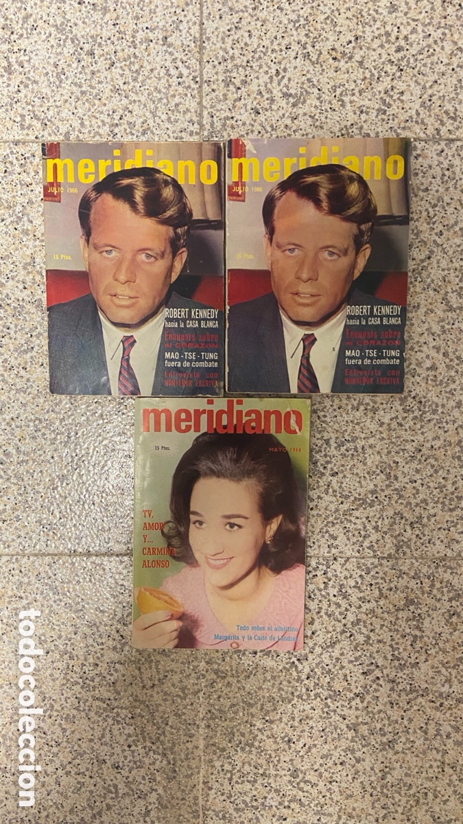 Libros de segunda mano: Lote 3 revistas Meridiano