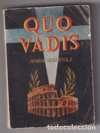 Libros de segunda mano: Enciclopedia Pulga n&ordm; 10 Quo Vadis de Henrik sienkiewicz