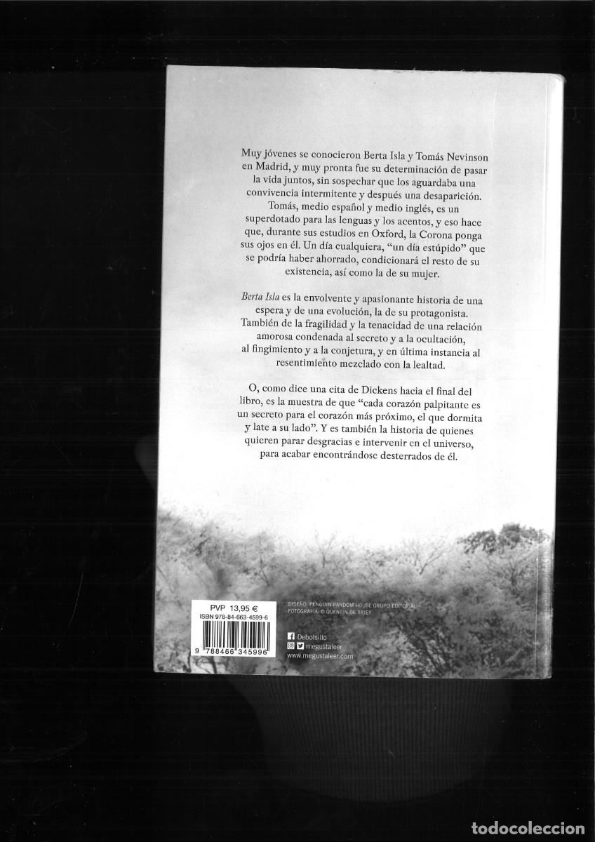 Libros de segunda mano: BERTA ISLA. Javier Mar&iacute;as - Foto 2