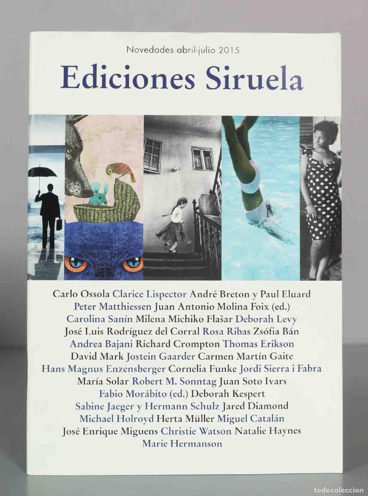 Libros de segunda mano: Novedades Ediciones Siruela Novedades abril-iulio 2015