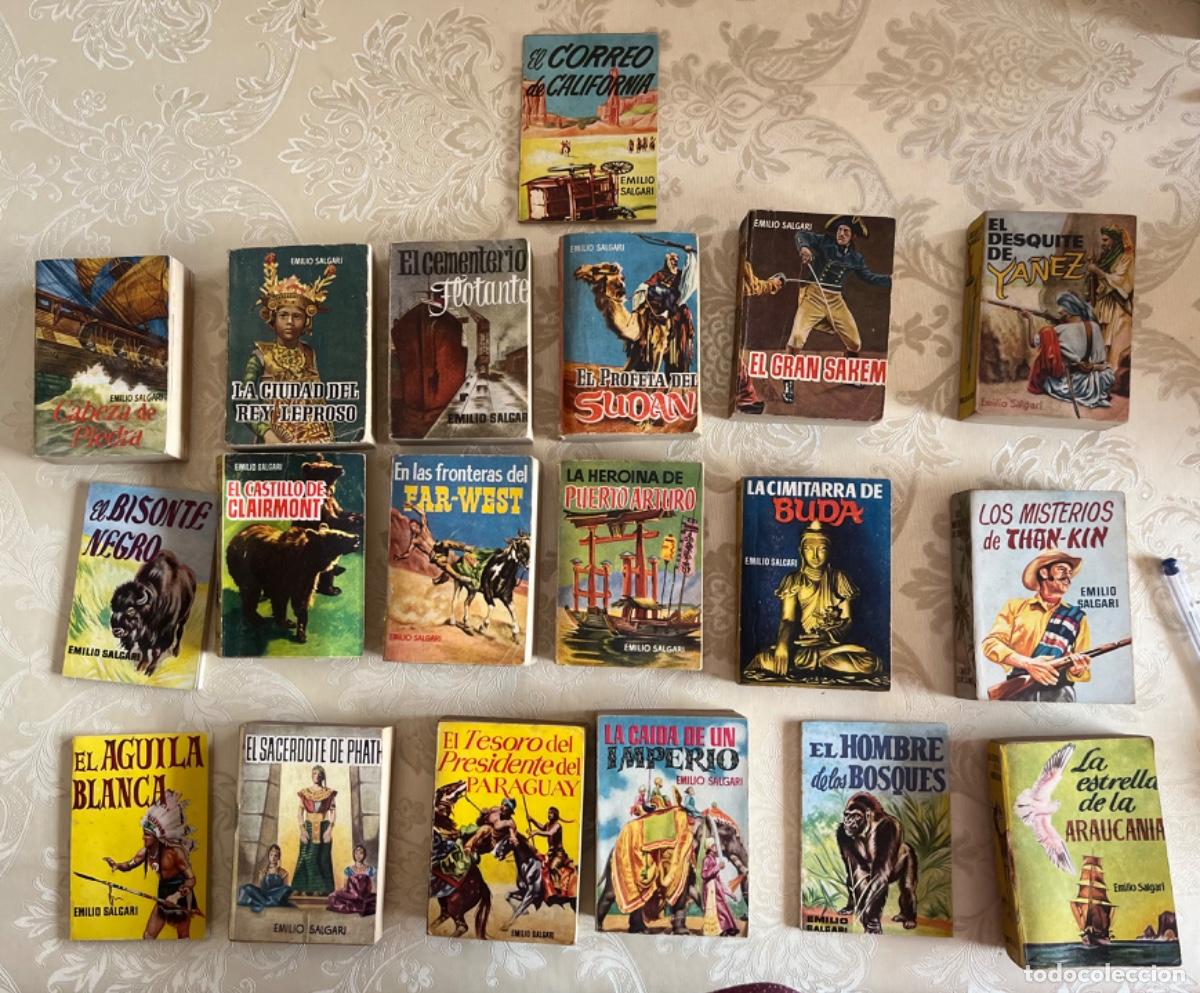 Libros de segunda mano: Salgari, Emilio.- Lote 19 obras en la colecci&oacute;n &rdquo;Pulga&rdquo;