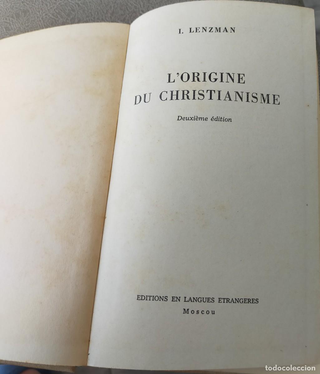 Livres d'occasion: LIBRO L'ORIGINE DU CHRISTIANISME, ESCRITO EN FRANCES