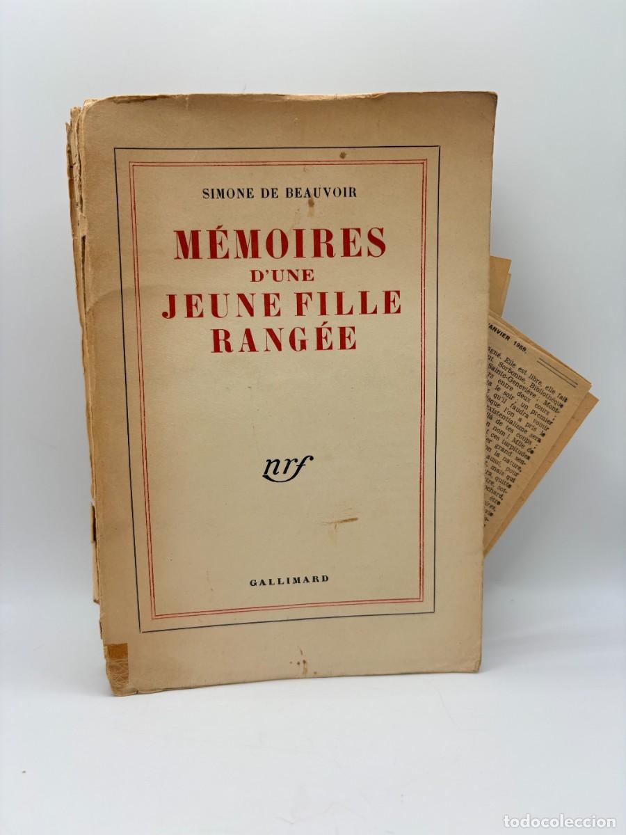 Libros de segunda mano: M&eacute;moires d'une jeune fille rang&eacute;e, Simone de Beauvoir, 1958 - Gallimard - Pliegos Intonsos