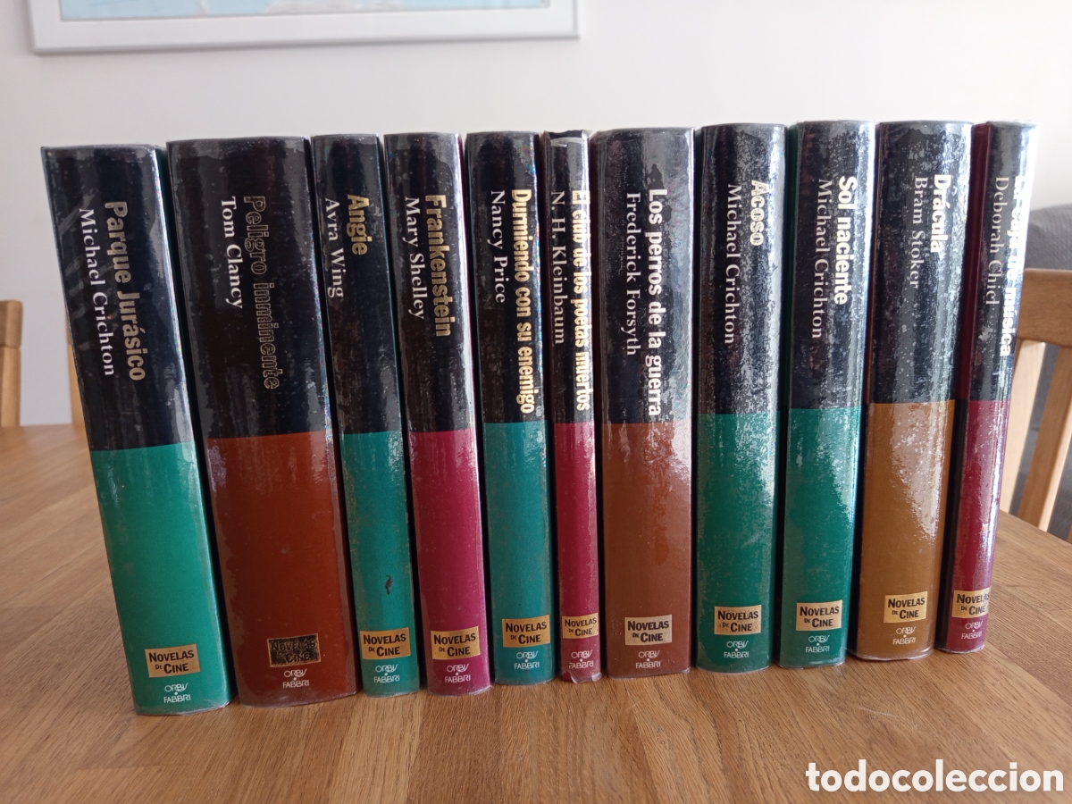 Libros de segunda mano: Lote 10 novelas Colecci&oacute;n Orbis 1995 &middot; Novelas de Cine &middot; Con caja original