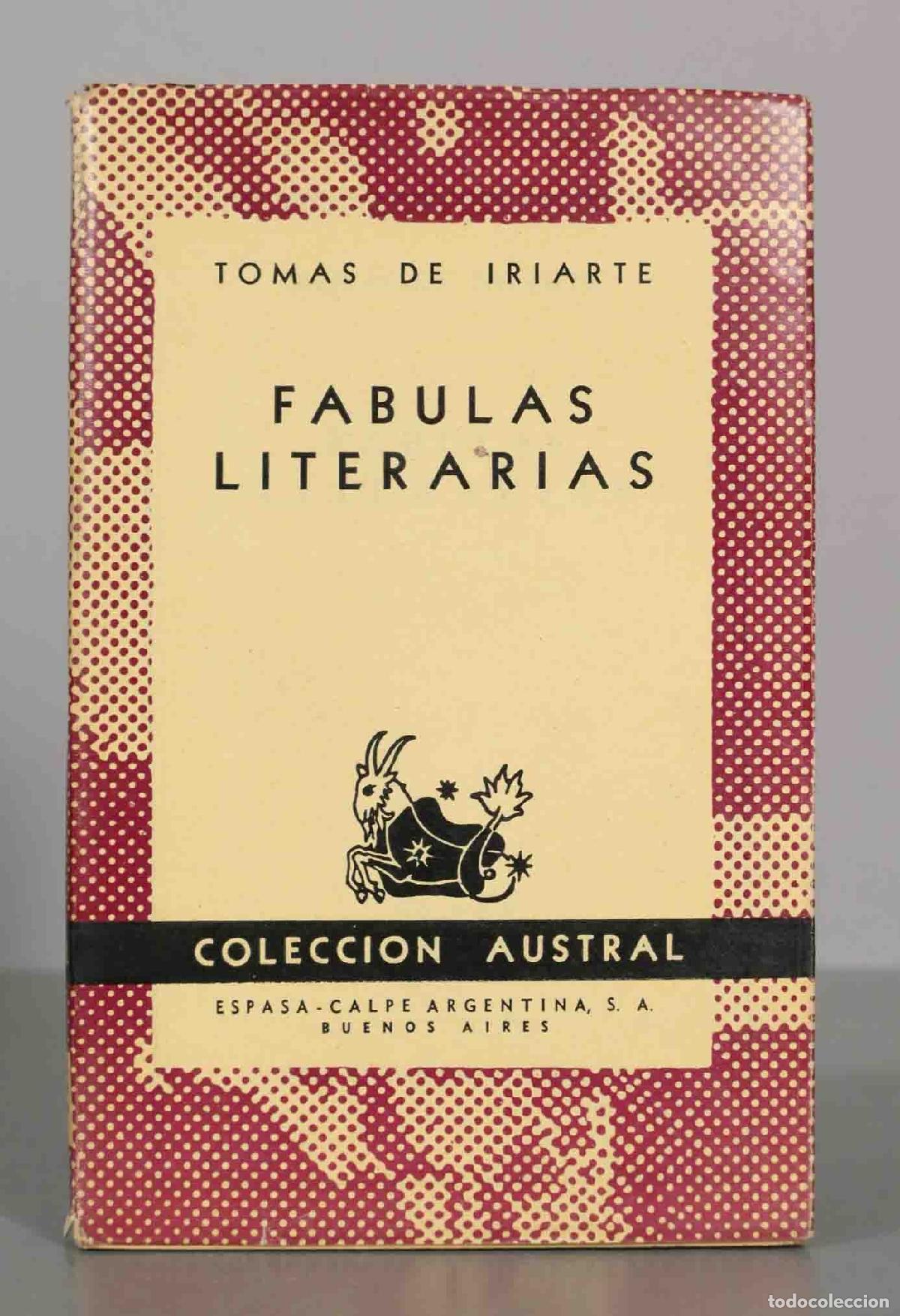Libros de segunda mano: F&aacute;bulas Literarias - Tom&aacute;s de Iriarte - Espasa-Calpe Argentina austral