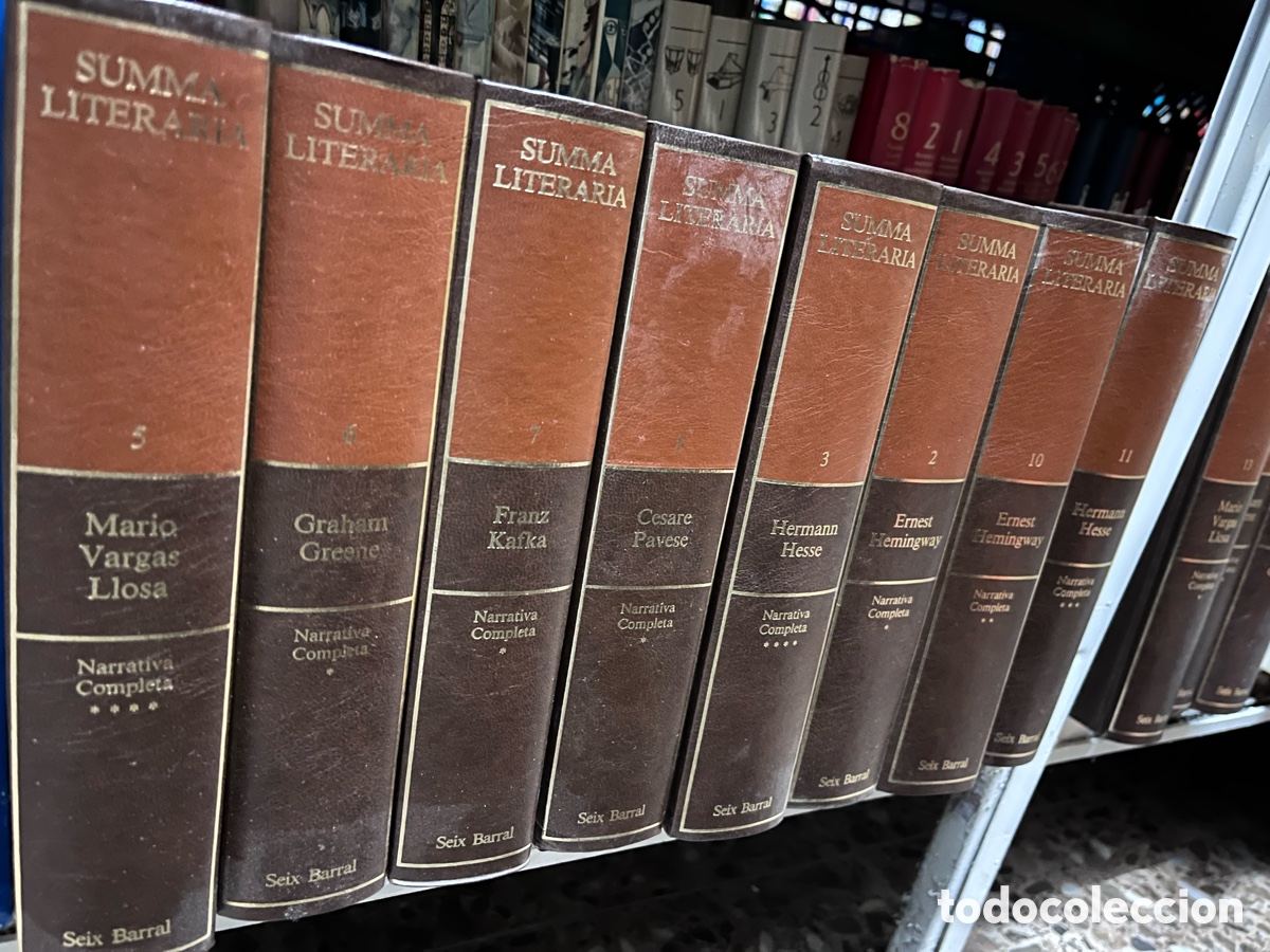 Gebrauchte B&uuml;cher: Lote 11 libros summa literaria: Vargas Llosa, Kafka, Pavese, Graham greene, Hemingway